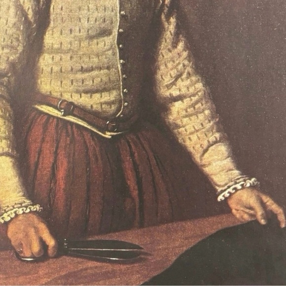 Original Vintage Fine Art Print Italy, Giovanni Battista Moroni Portrait Tailor - Picture 3 of 8